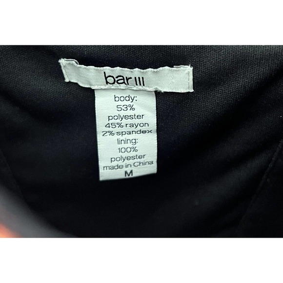 Bar III Fit & Flare Skater Dress Womens‎ Medium Cap Sleeve Textured Twist Back - Picture 3 of 9